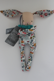 MiniBob Bunny - Liberty print & turquoise scarf
